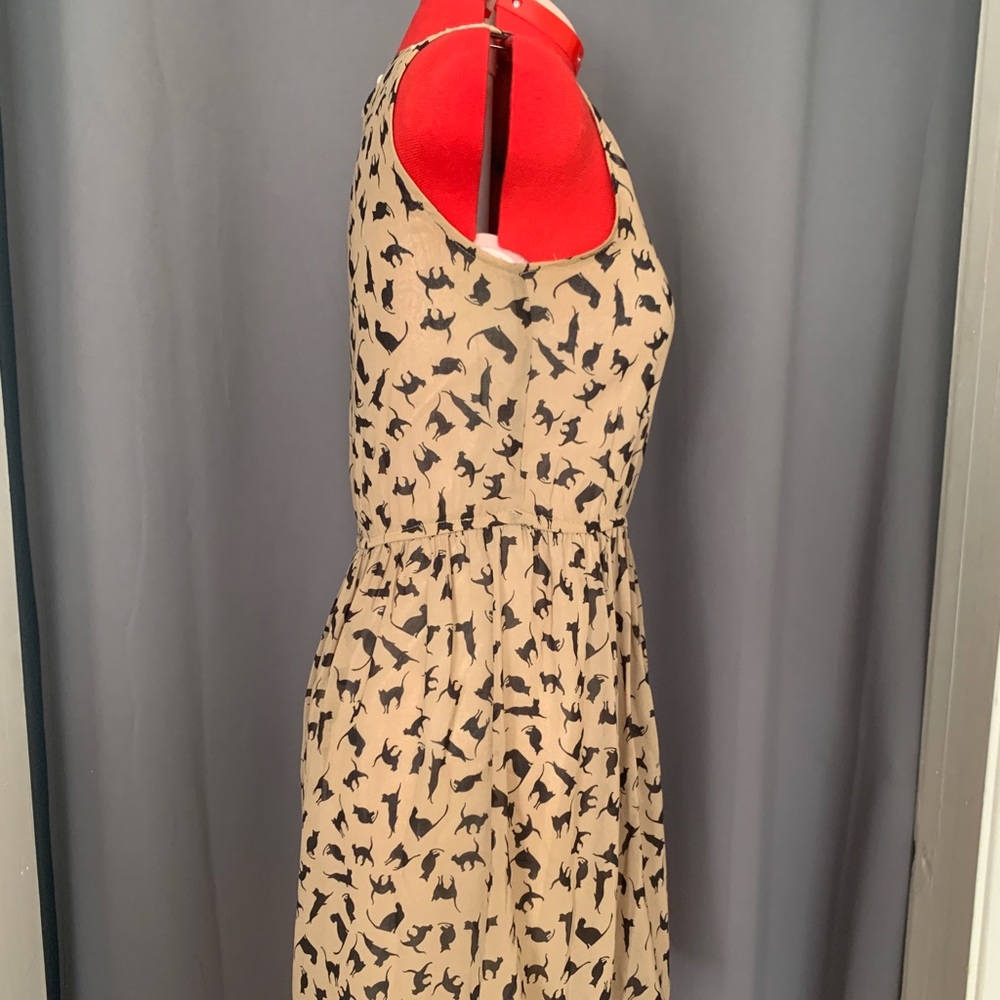 Cat Print Dress - Picture 4 of 6